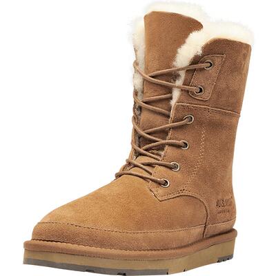 澳洲aumu女靴子新款保暖系带