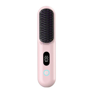 倍菲诗无线便携式充电款直发梳负离子不伤发内扣直板夹卷发棒两用