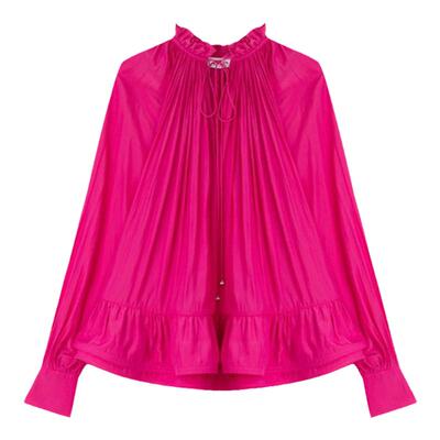 LANVIN浪凡女士优雅长袖花苞衬衫