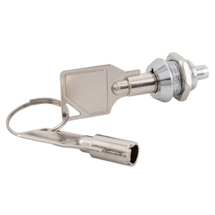 麦当劳超薄广告灯箱锁小型伸缩按压锁梅花弹子锁海报灯箱平移门锁