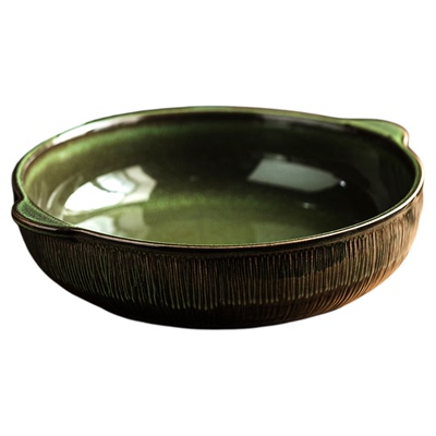 剁椒鱼头专用盘子双耳大汤盆家用