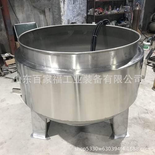 烧鸡翅鸡腿倾斜出料夹层锅大型鸡爪电加热浸泡锅1000升蒸汽夹层锅