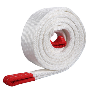 国标扁平吊带起重吊装带加厚吊带工业吊车5吨3吨2T白色拖车绳带