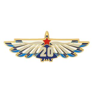 逐梦蓝天战斗机歼击机系列徽章胸针歼20金属珐琅别针航展纪念配饰