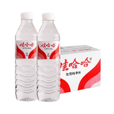 娃哈哈纯净水回味清甜596ml*24瓶