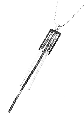 sdeer流苏几何多层吊坠项链饰品