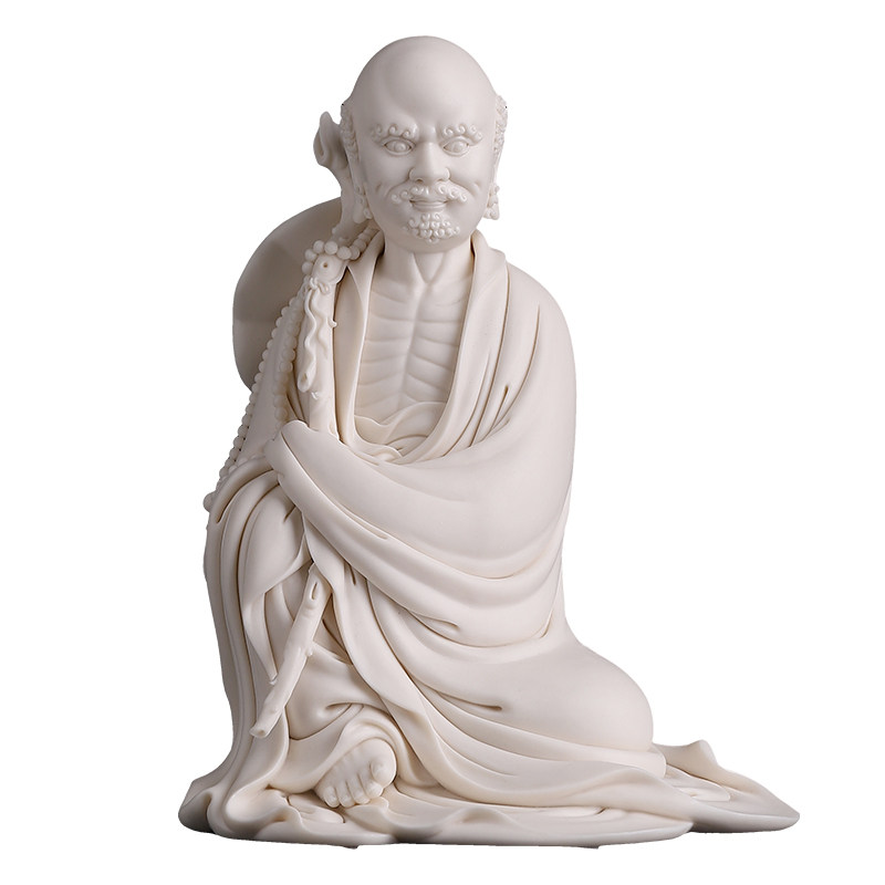 戴玉堂陶瓷苏清河《披坐达摩》家用收藏商务送礼工艺家居饰品摆件