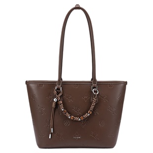 NU纽芝兰压印飞马托特包2026新款大学生单肩包大容量上班通勤女包