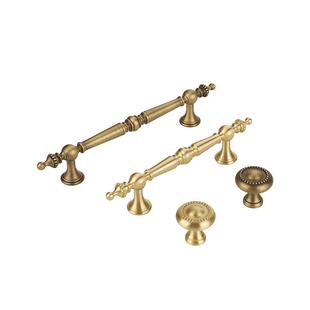 法式全铜波点拉手轻奢复古黄铜拉手衣柜门抽屉橱柜古铜色美式把手