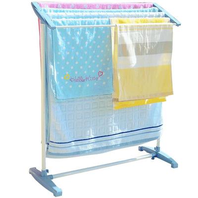 宝优妮小型落地式迷你飘窗晾衣架