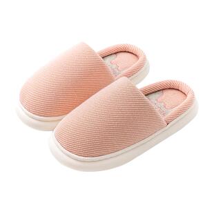 棉拖鞋女秋冬季室内家居防滑厚底2026新款软底棉麻月子情侣拖鞋男