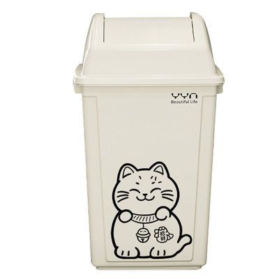 【商超严选】带盖招财猫垃圾桶