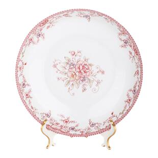 民生逐鹿陶瓷高档餐具碗碟家用7/8深盘汤盘长鱼盘浪漫风情高温瓷