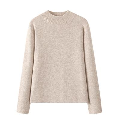 班尼路S&K系列半高领针织毛衫女款2025秋冬新款修身保暖内搭毛衣Q