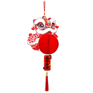 2026新年装饰房门壁挂支架灯笼春节过新年元旦小挂件马年门口挂饰