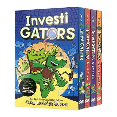 英文原版鳄鱼侦查员漫画书