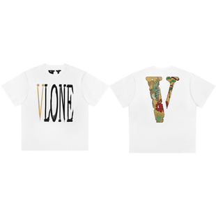 VLONE 马年限定「松莲麟阜」水墨书意 大LOGO印花圆领T恤男女同款