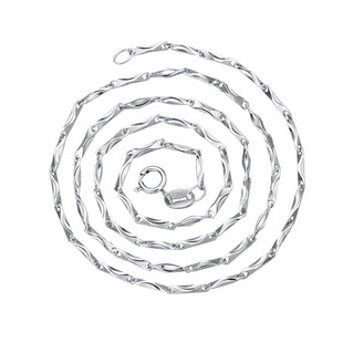 999纯银元宝链女项链韩版简约气质长款短款锁骨链未镶嵌颈链饰品