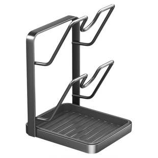 立式厨房锅盖架台面置物架壁挂两用立式锅铲架子收纳砧菜板放置器