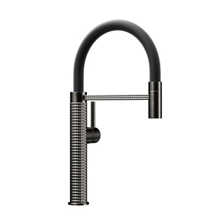 全铜厨房抽拉式水龙头岛台防溅水洗菜盆洗碗池水槽伸缩延伸管万向