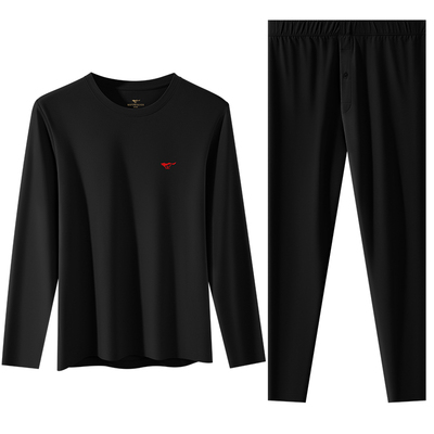 七匹狼男纯棉秋衣裤保暖内衣套装