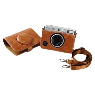 适用于EVO富士一次成像拍立得Mini7/11/40/90  liplay SQ6/20+相机皮革包合身包保护套透明壳