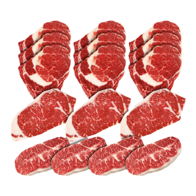 犇西诗原切眼肉谷饲西冷牛排