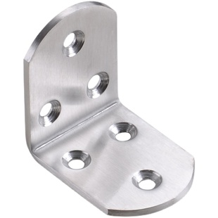 不锈钢角码3MM加厚90度直角固定隔板支架桌椅L型层板托衣柜连接件