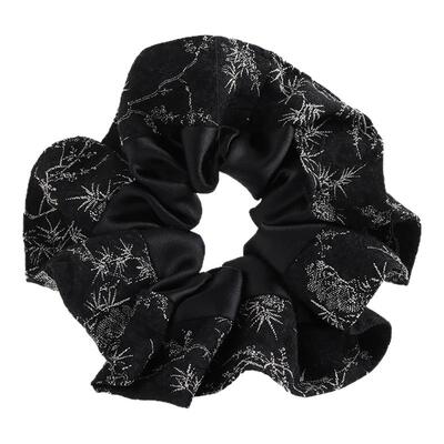 黑绸竹影新中式国风水墨大肠发圈