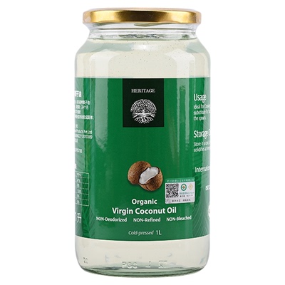 进口赫丽特奇冷榨椰子油1000ml