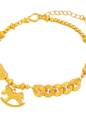 小众精致五帝钱不掉色手链女款