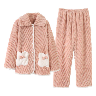 乌拉拉公主加厚珊瑚绒睡衣女冬款