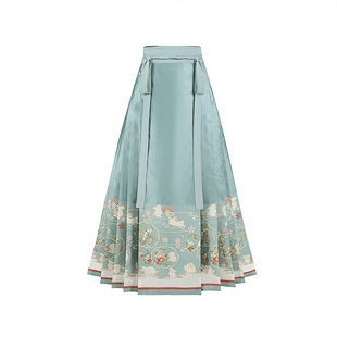 云藏月绣 新中式 原创冷清秋明制通勤织金马面裙汉服女日常套装春