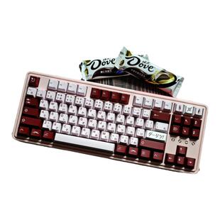 GMK Darling达令原厂PBT五面热升华机械键盘键帽客制化全套红粉