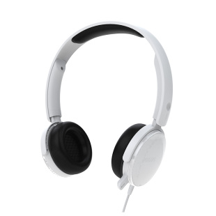 飞利浦头戴式有线耳机SHM7110 儿童网课电脑用高清通话麦克风耳麦