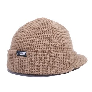 FBS 美式复古冷帽hiphop男女街头带檐毛线帽Bboy嘻哈针织鸭舌帽子