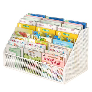 小书架儿童桌面绘本收纳盒牛津树整理盒宝宝简易置物架书籍书立架