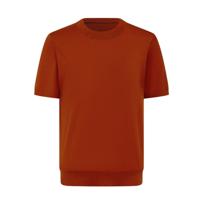 前针后线男士圆领针织衫