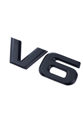 改装大排量金属V6V8车贴纸四驱