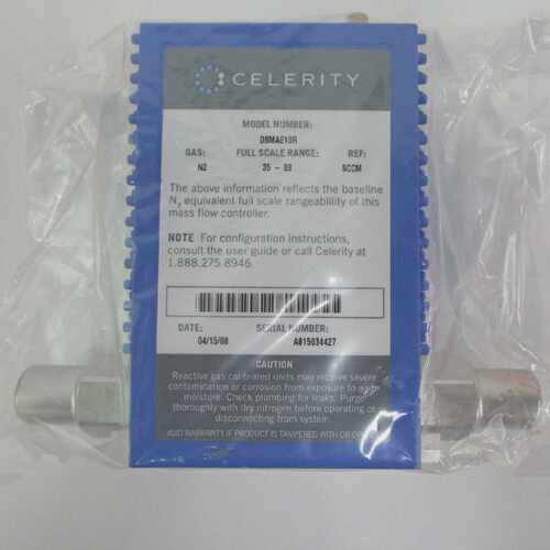 Celerity DSMAE10R10004000050 AR 50 SCCM IN2 mass flow contro