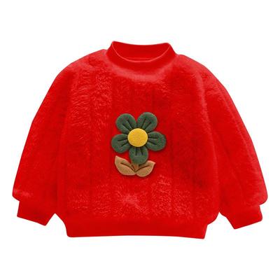 女童冬季棉袄宝宝加绒内胆