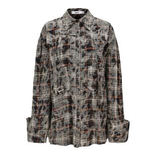 24ans【钟楚曦同款】 多穿格子衬衣女款上衣 (我们穿着二创三创