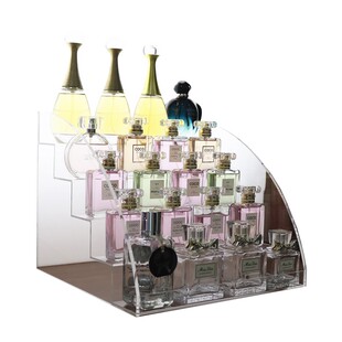 亚克力香水收纳盒化妆护肤品多层置物梳妆台阶梯型整理展示架大号