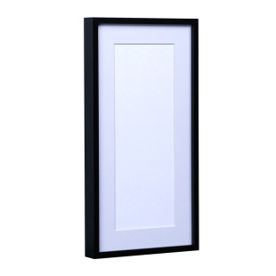 黑色窄边长条画框装裱对联铝合金相框空框长方形相框空白画框定制