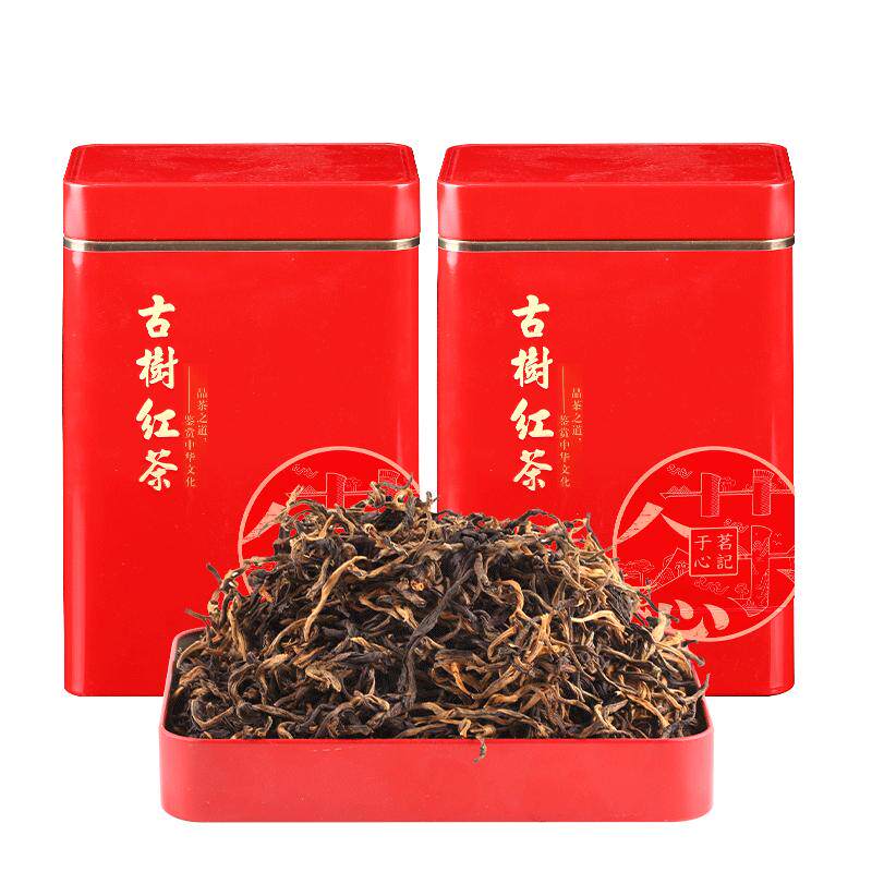 正宗凤庆云南古树红茶金芽罐装