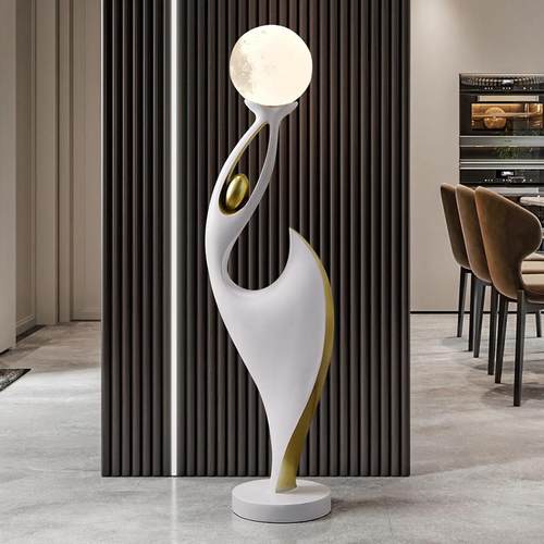 轻奢现代大型落地摆件客厅家居装饰品乔迁新居礼品电视柜旁落地灯