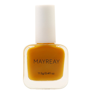 MAYREAY/缦莱指甲油免烤快干持久水性不可撕车厘子酒红裸色全色号