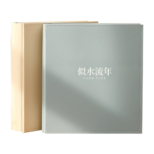 5寸6寸1000张相册本插页式成长纪念册家庭版白皮质相簿大容量影集