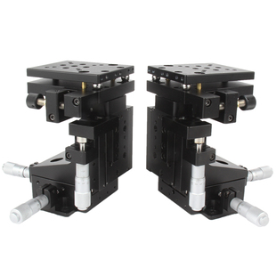 五维调整位移台精密手动滑台旋转平移台升降倾斜角度光学工作平台