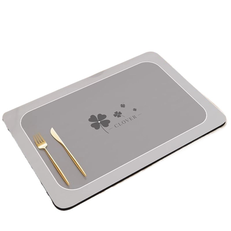 硅藻泥厨房沥水垫吸水垫台面餐具碗盘控水垫防水防滑免洗耐脏吸油